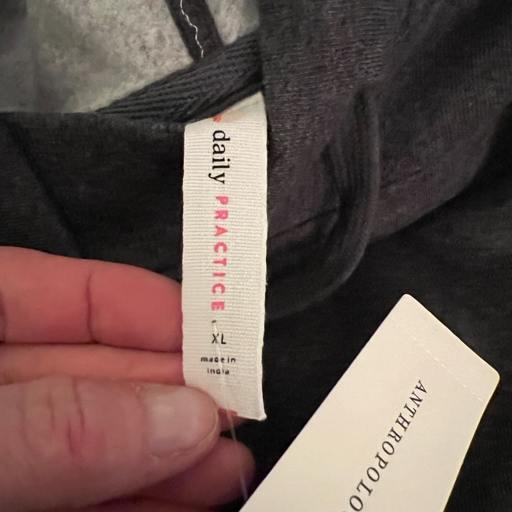 NWT Daily Practice by Anthropologie slim feathered pullover XL